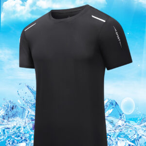 men’s breathable t shirt, lightweight quick dry athletic tee for running, gym, training and casual wear (复制)